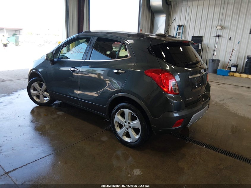 Vin: kl4cjasb7gb753239, lot: 46125048, buick encore 20163