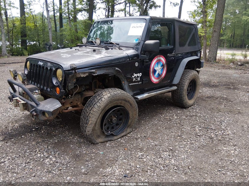 2007 Jeep Wrangler, Left Front, IAAI, VIN 1J4FA241X7L180550 — photo 2