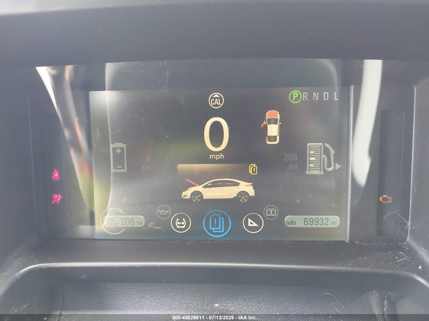 2013 Chevrolet Volt VIN: 1G1RA6E41DU116088 Lot: 45626611
