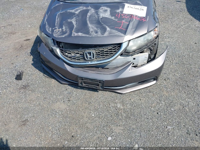 2013 Honda Civic Lx VIN: 2HGFB2F50DH543029 Lot: 45626626