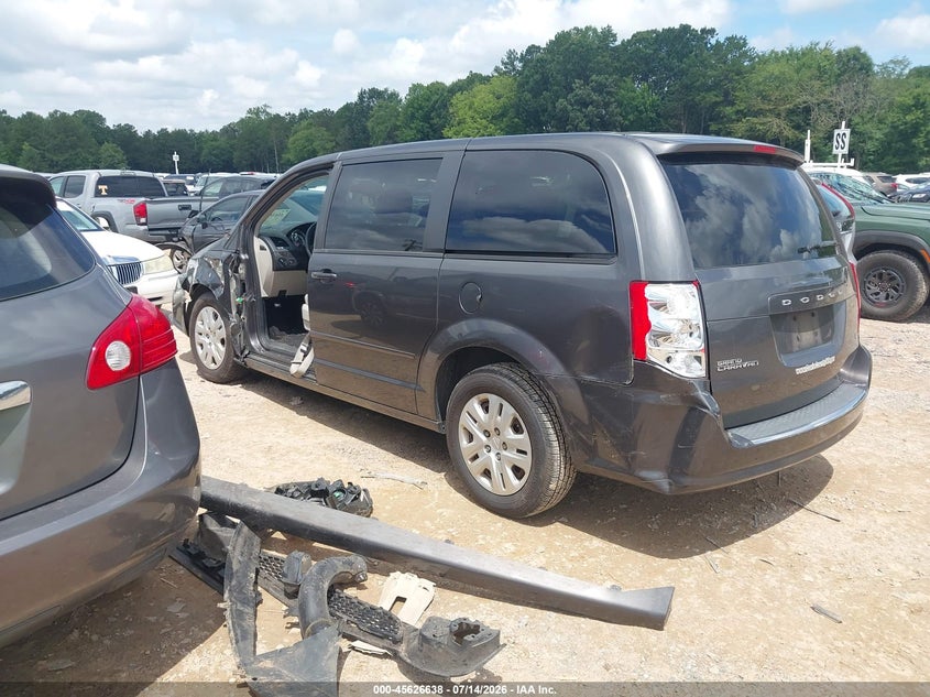 Vin: 2c4rdgbg9fr652418, lot: 46125104, dodge grand caravan se 20153