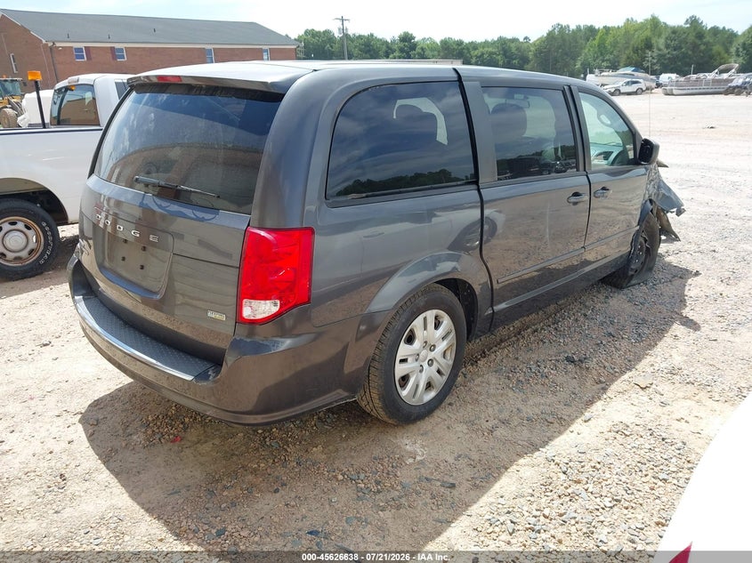 Vin: 2c4rdgbg9fr652418, lot: 46125104, dodge grand caravan se 20154