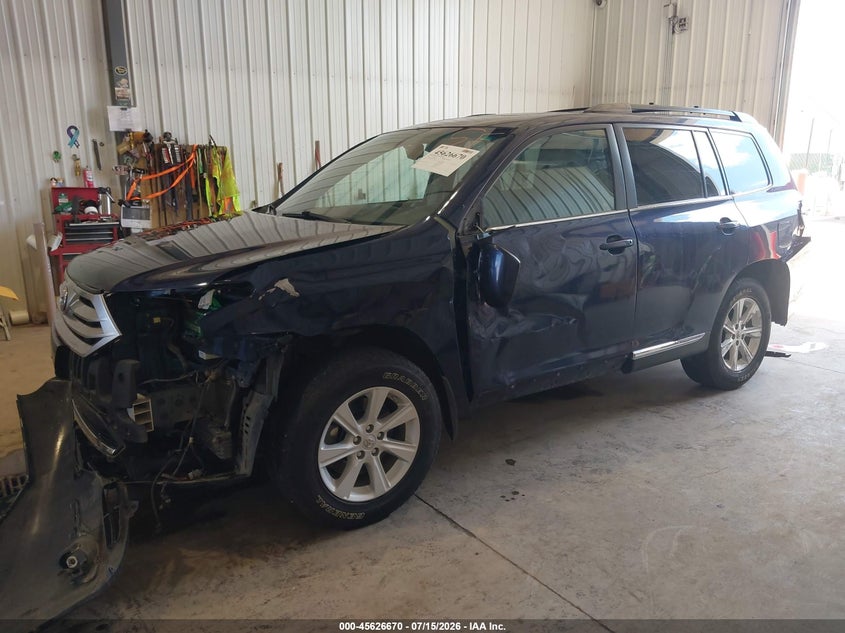 Vin: 5tdbk3eh6cs145841, lot: 46125136, toyota highlander se 20122