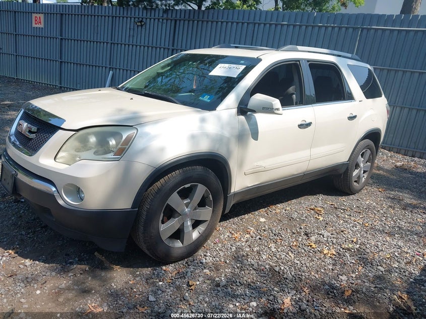 Vin: 1gkkvred8bj352707, lot: 46125196, gmc acadia slt-1 20112