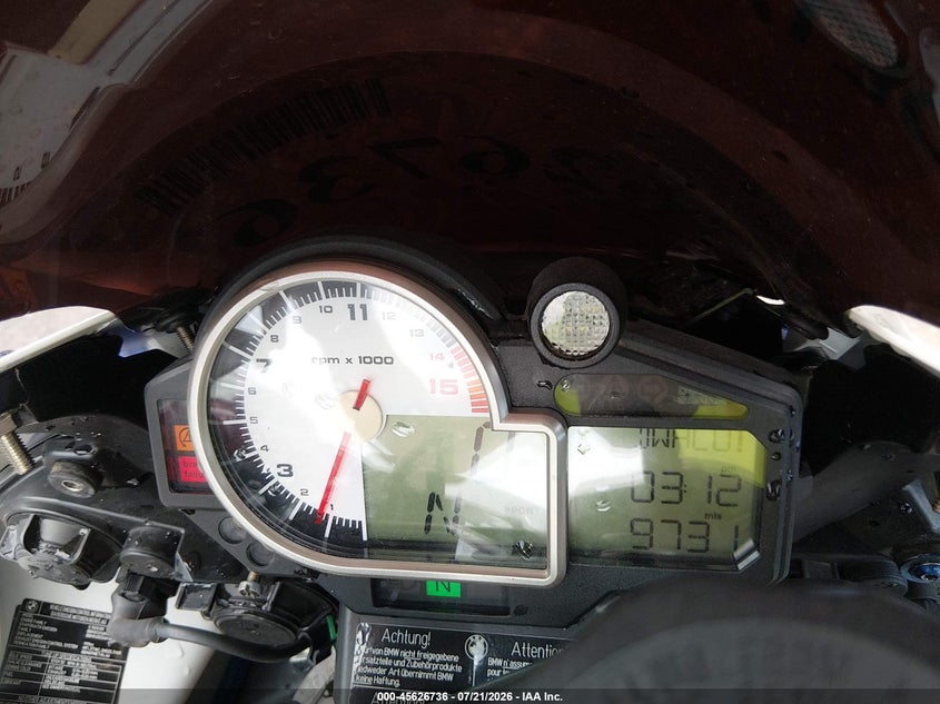 2010 BMW S 1000 Rr VIN: WB1051706AZV40850 Lot: 45626736