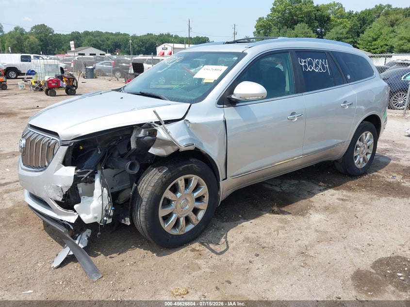 Vin: 5gakrbkd1fj387947, lot: 46125270, buick enclave leather 20152