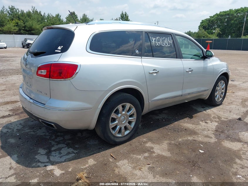 Vin: 5gakrbkd1fj387947, lot: 46125270, buick enclave leather 20154