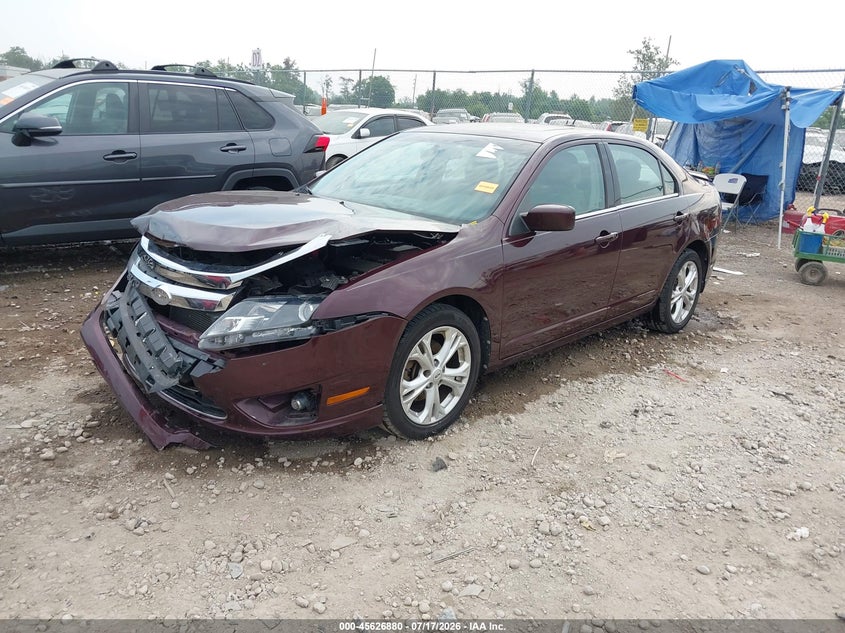 Vin: 3fahp0ha6cr391614, lot: 46125346, ford fusion se 20122