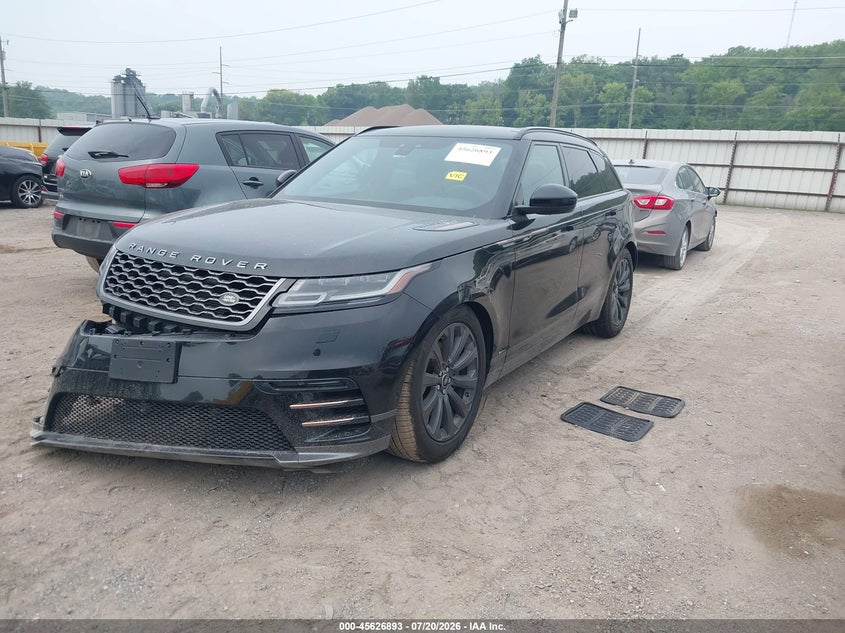 Vin: salyl2rv7ja754909, lot: 46125359, land rover range rover velar p380 se r-dynamic 20182