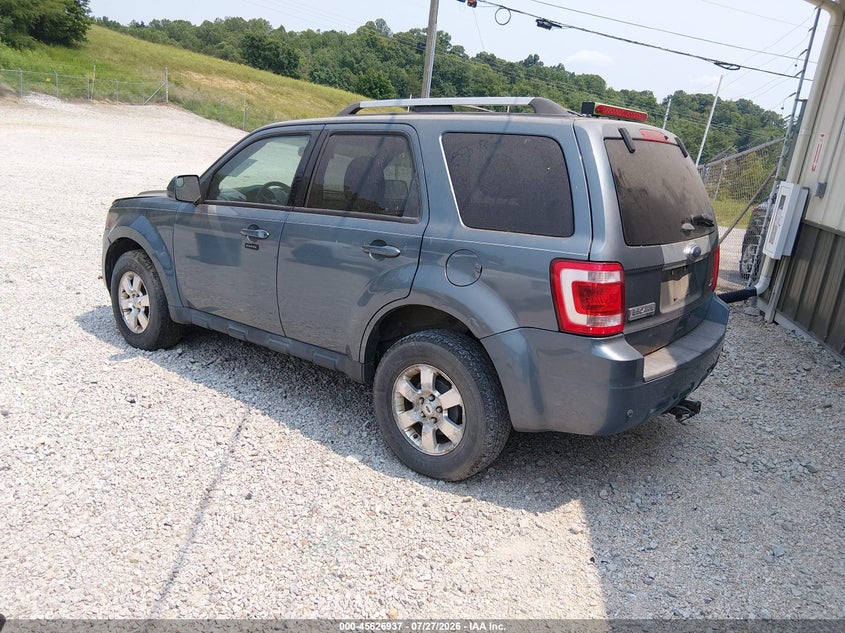 Vin: 1fmcu0eg1ckb01284, lot: 46125403, ford escape limited 20123
