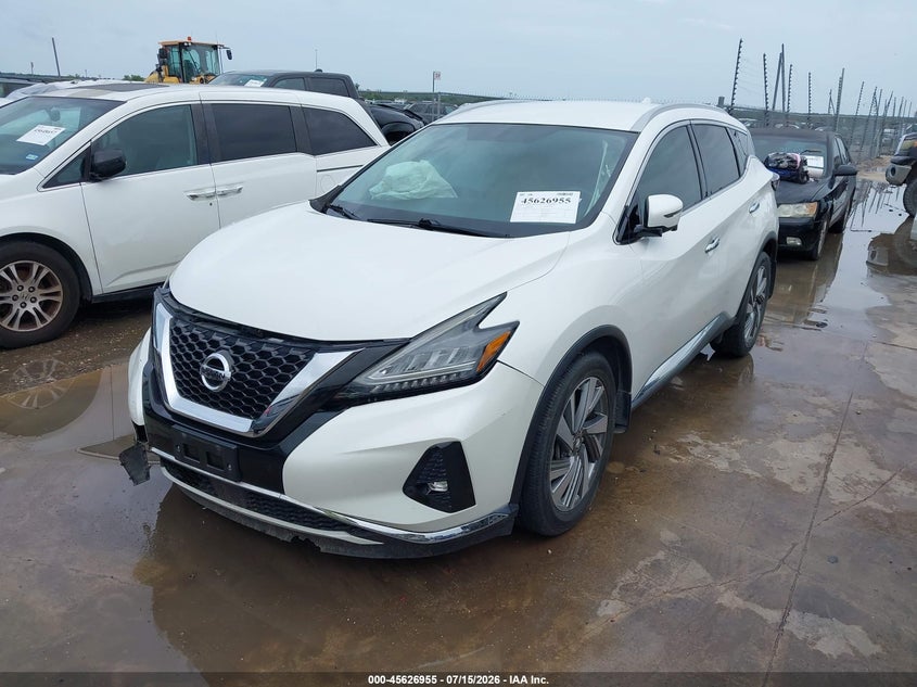 2019 Nissan Murano Sl VIN: 5N1AZ2MJ0KN110850 Lot: 45626955