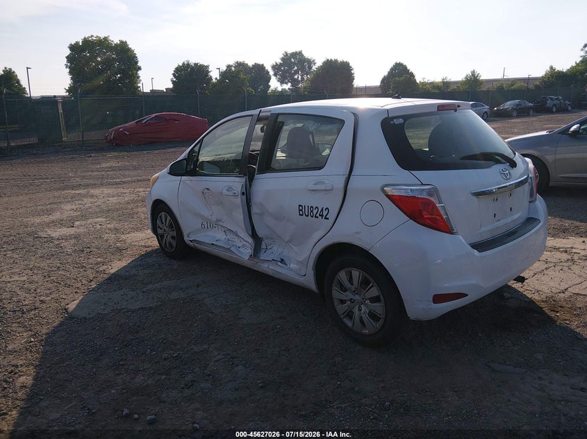 Vin: jtdktud33dd565840, lot: 46125493, toyota yaris le 20133