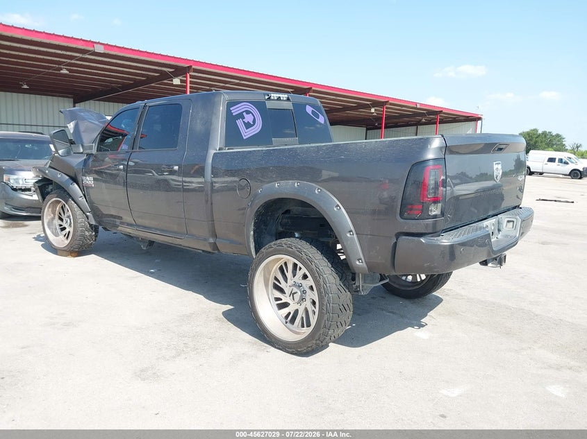 Vin: 3c6ur5nl2jg221448, lot: 46125495, ram 2500 laramie  4x4 6'4 box 20183