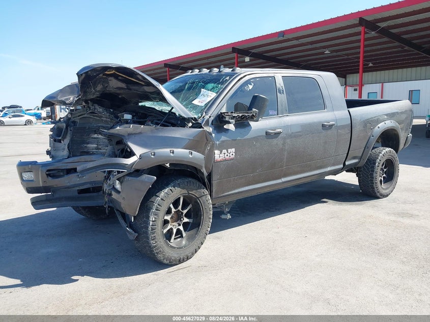 Vin: 3c6ur5nl2jg221448, lot: 46125495, ram 2500 laramie  4x4 6'4 box 20182