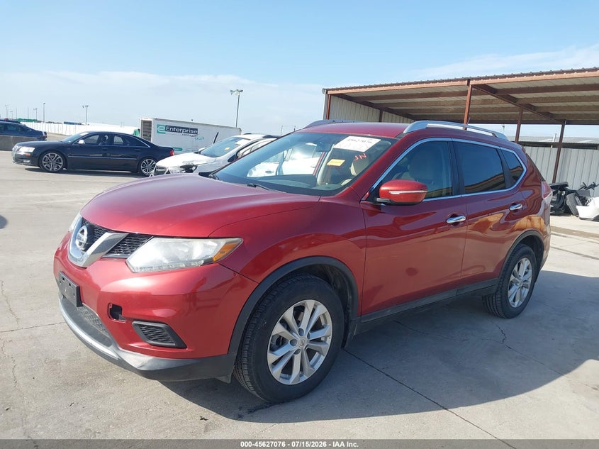 2015 Nissan Rogue, Right Side, IAAI, VIN KNMAT2MT4FP584091 — photo 2