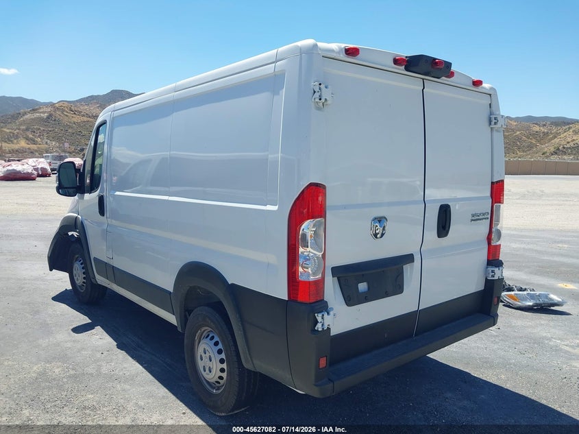 Vin: 3c6lrvng4se529538, lot: 46125548, ram promaster 1500 tradesman low roof 118 wb w/pass seat 20253