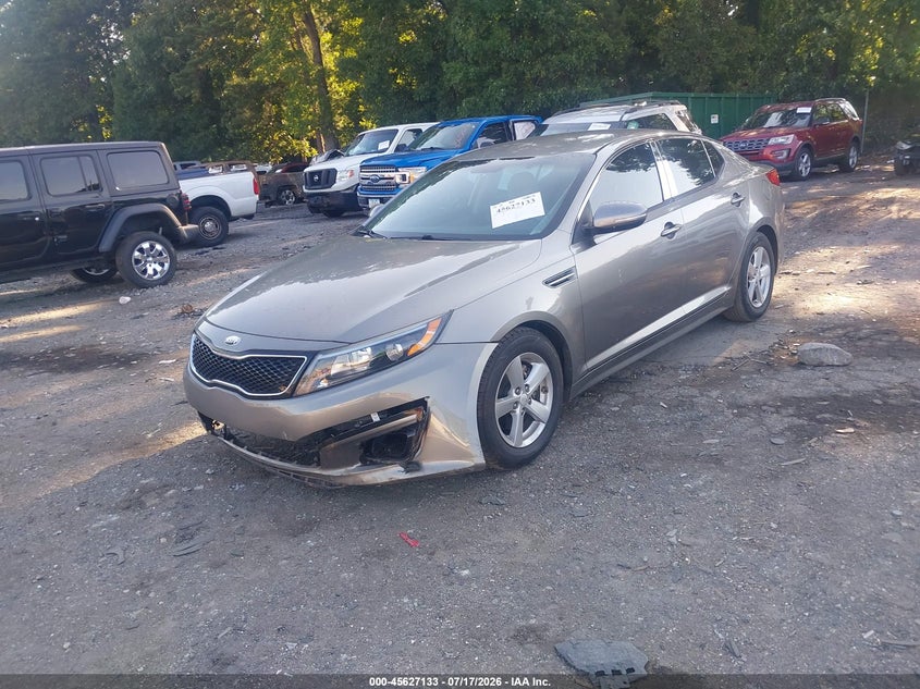 Vin: 5xxgm4a7xeg343118, lot: 46125599, kia optima lx 20142