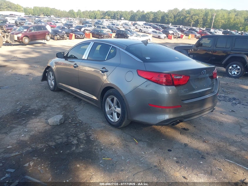 Vin: 5xxgm4a7xeg343118, lot: 46125599, kia optima lx 20143