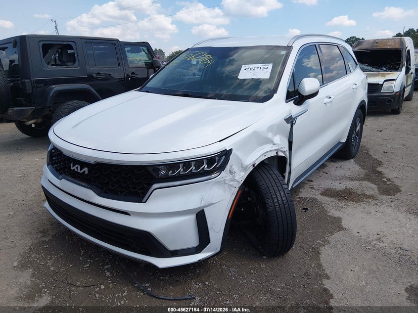 Vin: kndrgdlgxn5103407, lot: 46125620, kia sorento hybrid s 20222