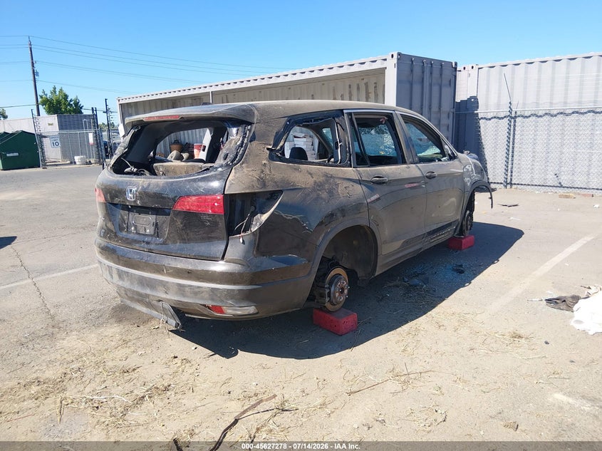 Vin: 5fnyf5h58jb024130, lot: 46125744, honda pilot ex-l 20184