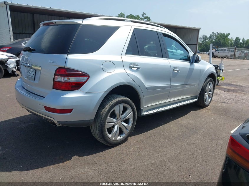 2010 Mercedes-Benz Ml 350 4Matic VIN: 4JGBB8GB8AA603939 Lot: 45627285