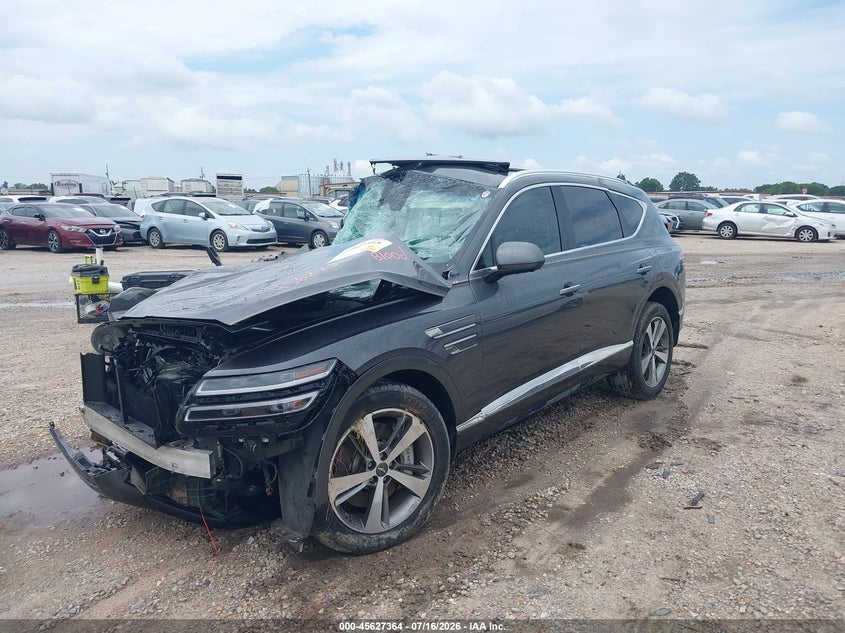 Vin: kmuhcesc8nu078828, lot: 46125830, genesis gv80 3.5t awd 20222