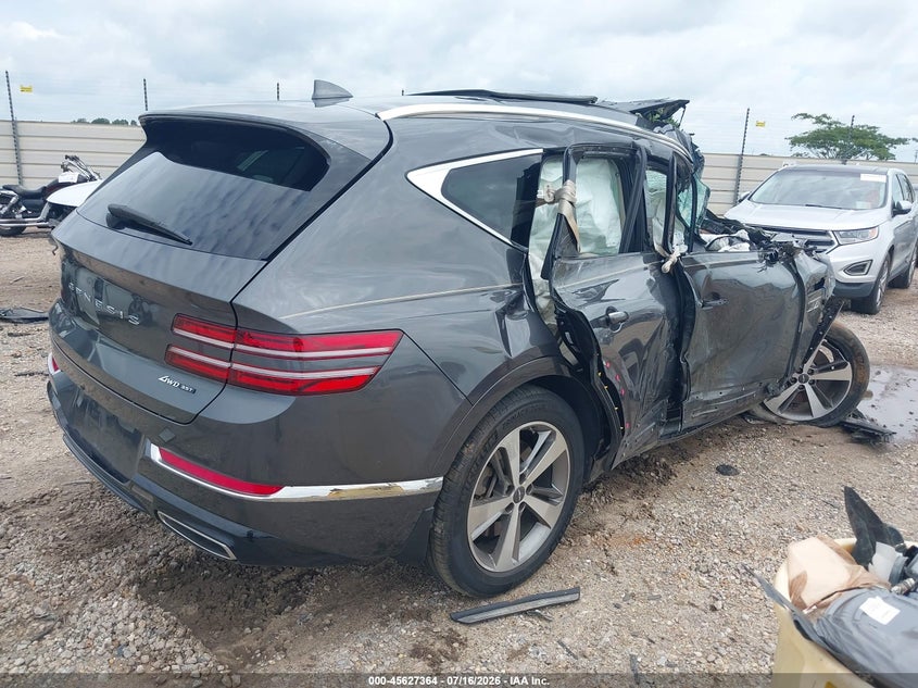 Vin: kmuhcesc8nu078828, lot: 46125830, genesis gv80 3.5t awd 20224
