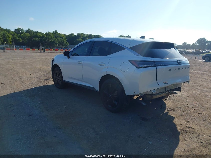 Vin: 5n1az3bs7sc105996, lot: 46125874, nissan murano sv 20253
