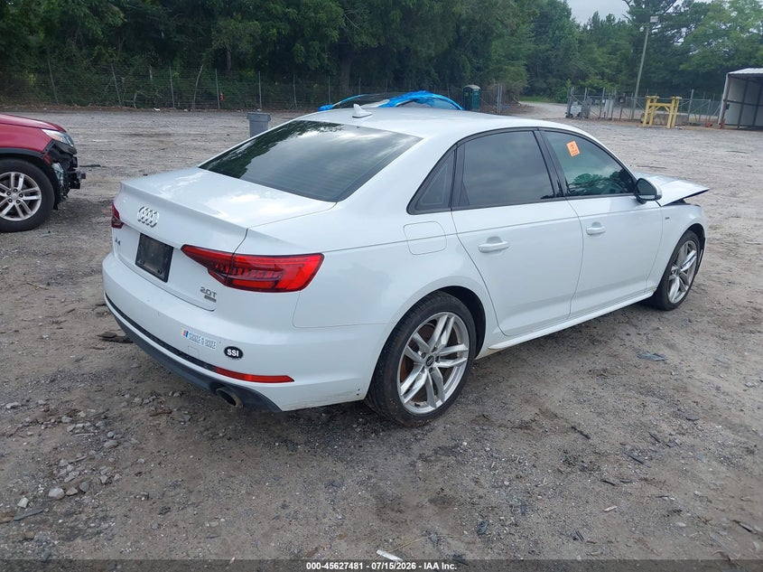 Vin: waukmaf42hn058913, lot: 46125947, audi a4 season of audi ultra premium 20174