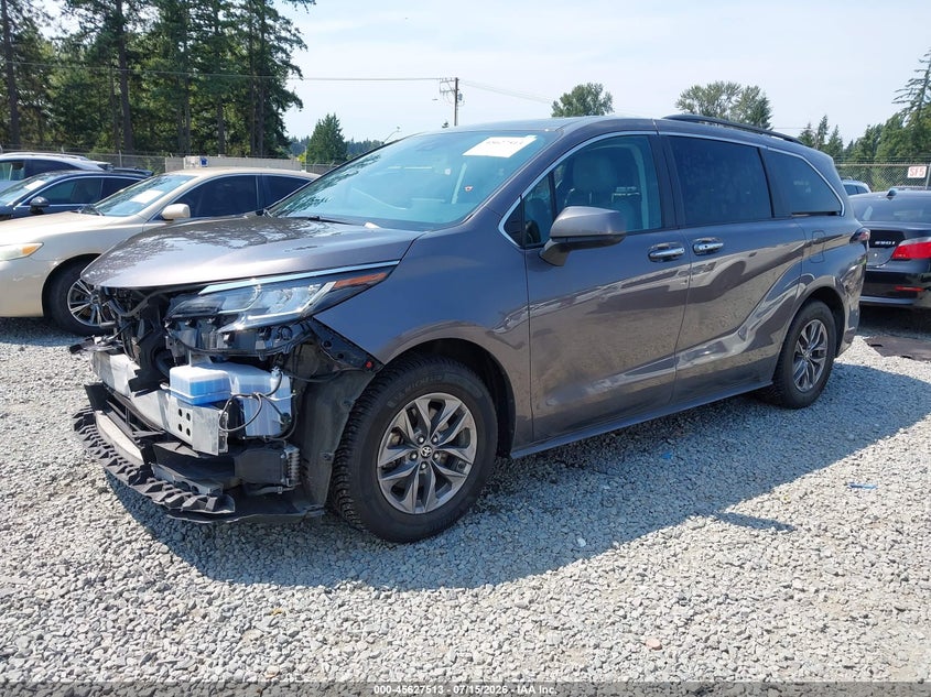 Vin: 5tdyskfc0ps075380, lot: 46125979, toyota sienna xle 20232