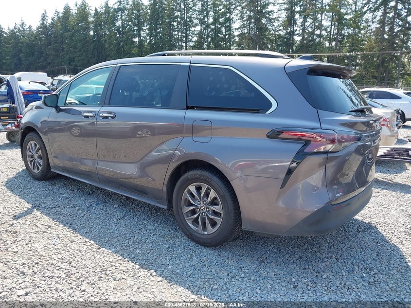 Vin: 5tdyskfc0ps075380, lot: 46125979, toyota sienna xle 20233