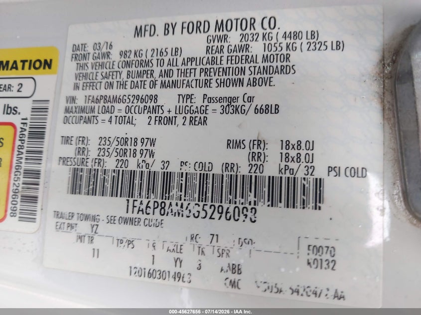FORD MUSTANG - zdjęcie 9