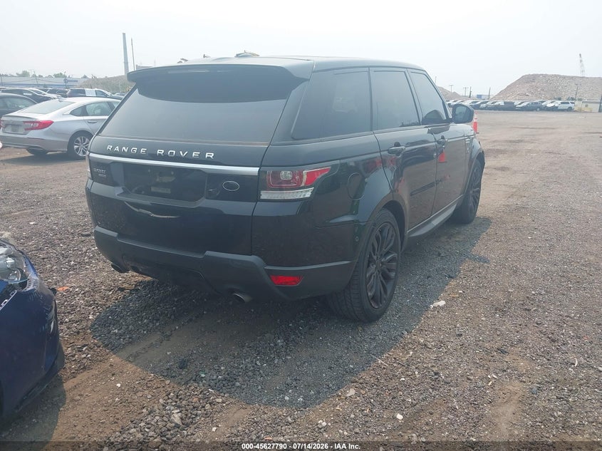 Vin: salwr2wf8ea383252, lot: 46126256, land rover range rover sport 3.0l v6 supercharged hse 20144