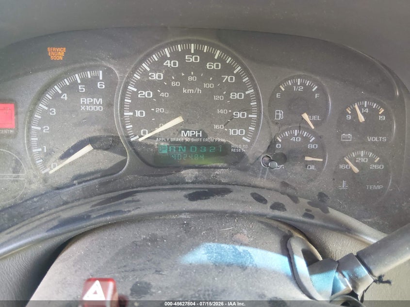 2002 Chevrolet Suburban 1500 Lt VIN: 1GNFK16Z12J195790 Lot: 45627804
