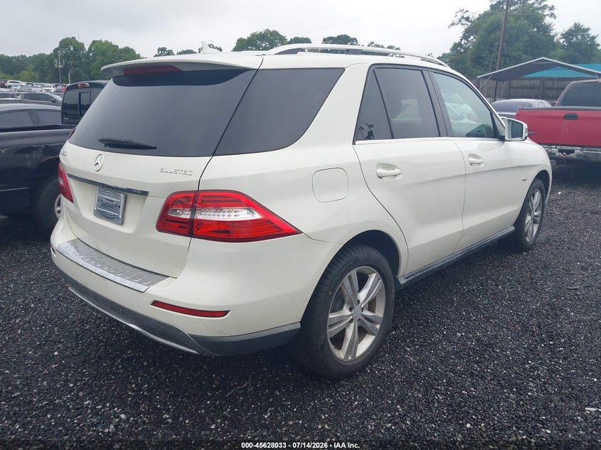 Vin: 4jgda2eb8ca095292, lot: 46126499, mercedes-benz ml 350 bluetec 4matic 20124