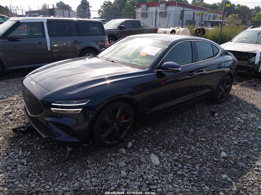 Vin: kmtg54te2nu083477, lot: 46126531, genesis g70 3.3t awd 20222