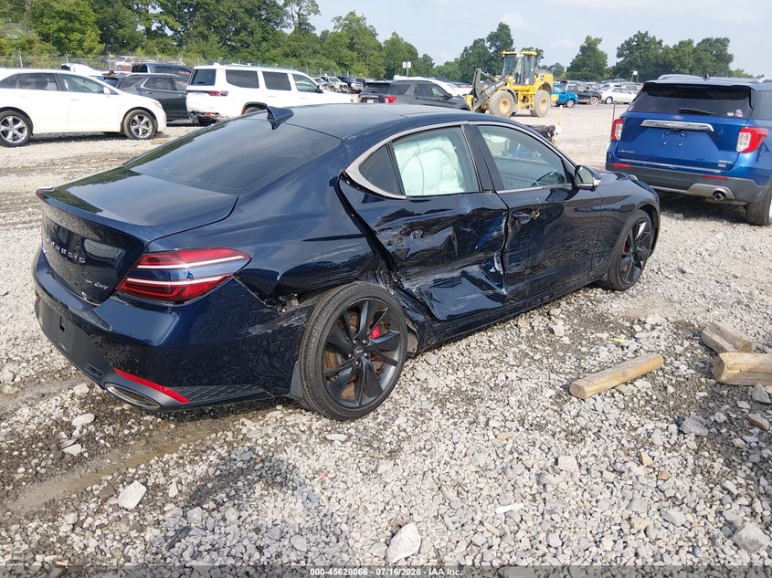 Vin: kmtg54te2nu083477, lot: 46126531, genesis g70 3.3t awd 20224