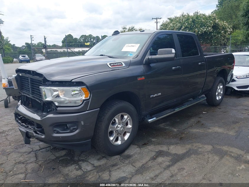 Vin: 3c6ur4dj9kg684389, lot: 46126539, ram 2500 big horn  4x2 6'4 box 20192
