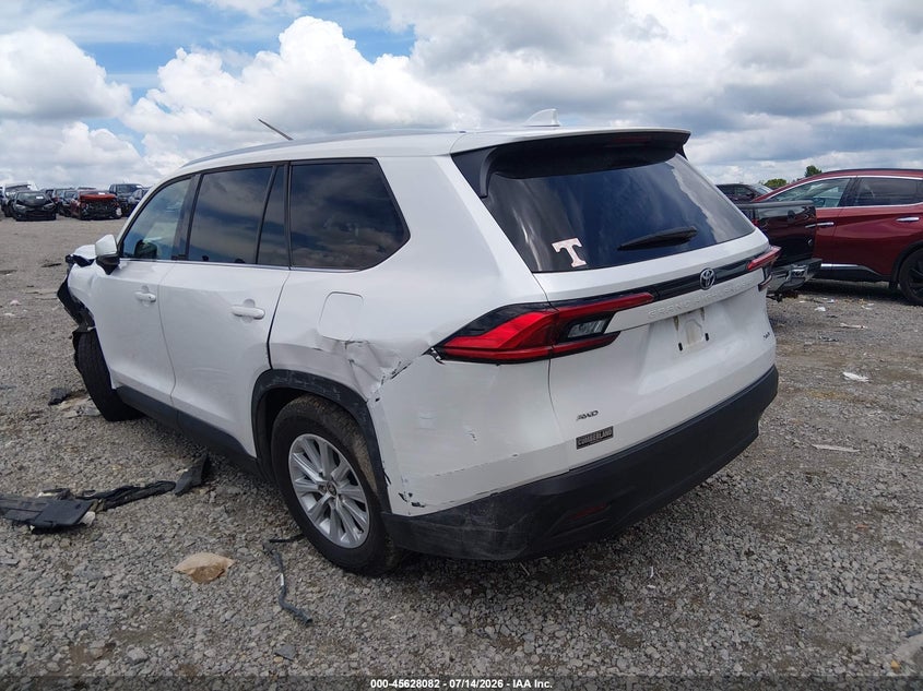 Vin: 5tdaaab50rs026317, lot: 46126548, toyota grand highlander xle 20243