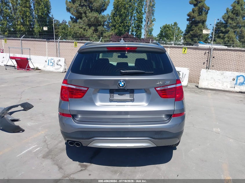 2017 BMW X3 xDrive35I VIN: 5UXWX7C57H0U42404 Lot: 45628084