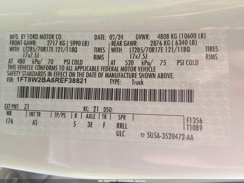 2024 FORD F250 TRUCK N/A