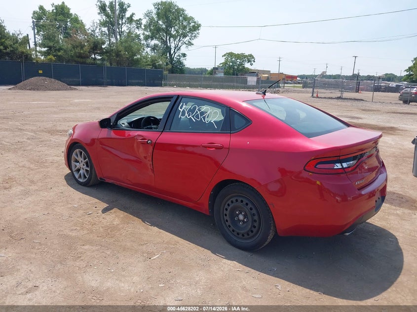 Vin: 1c3cdfba9dd261303, lot: 46126668, dodge dart rallye 20133