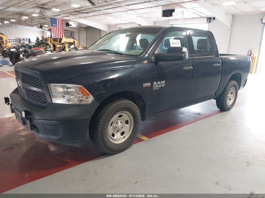 2019 RAM 1500, Удар сзади, IAAI, VIN 1C6RR7KT9KS556366 — фото 2