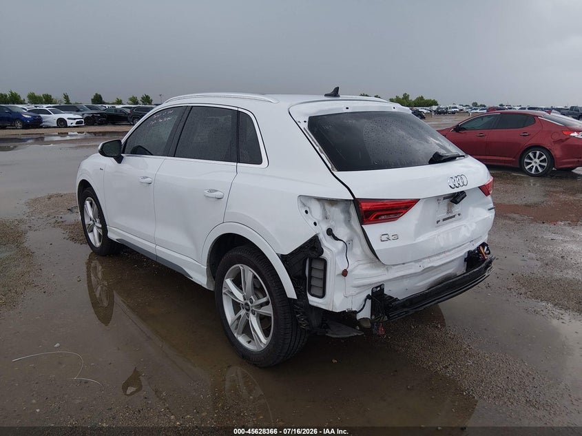 Vin: wa1decf32n1138110, lot: 46126832, audi q3 premium 45 tfsi s line quattro tiptronic 20223