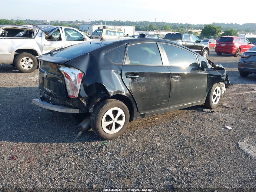 Vin: jtdkn3duoc5453969, lot: 46126877, toyota prius 20124
