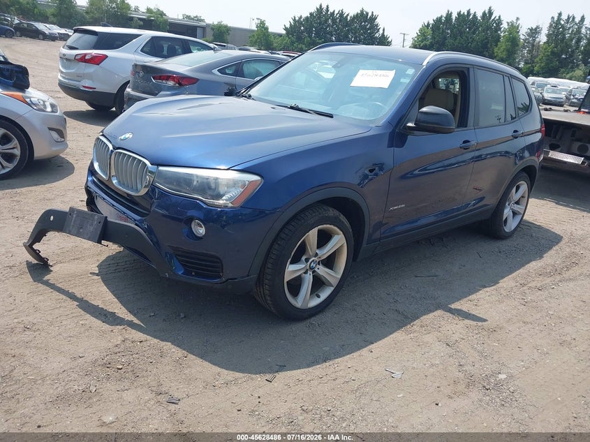 Vin: 5uxwx9c59h0t02589, lot: 46126952, bmw x3 xdrive28i 20172
