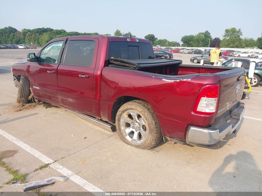 Vin: 1c6srfft4ln379912, lot: 46126971, ram 1500 big horn  4x4 5'7 box 20203