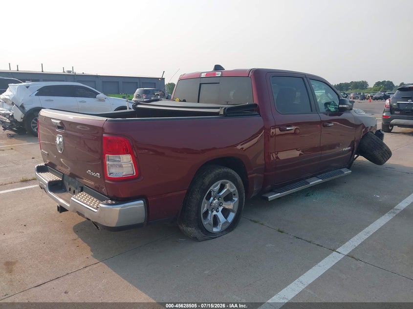 Vin: 1c6srfft4ln379912, lot: 46126971, ram 1500 big horn  4x4 5'7 box 20204