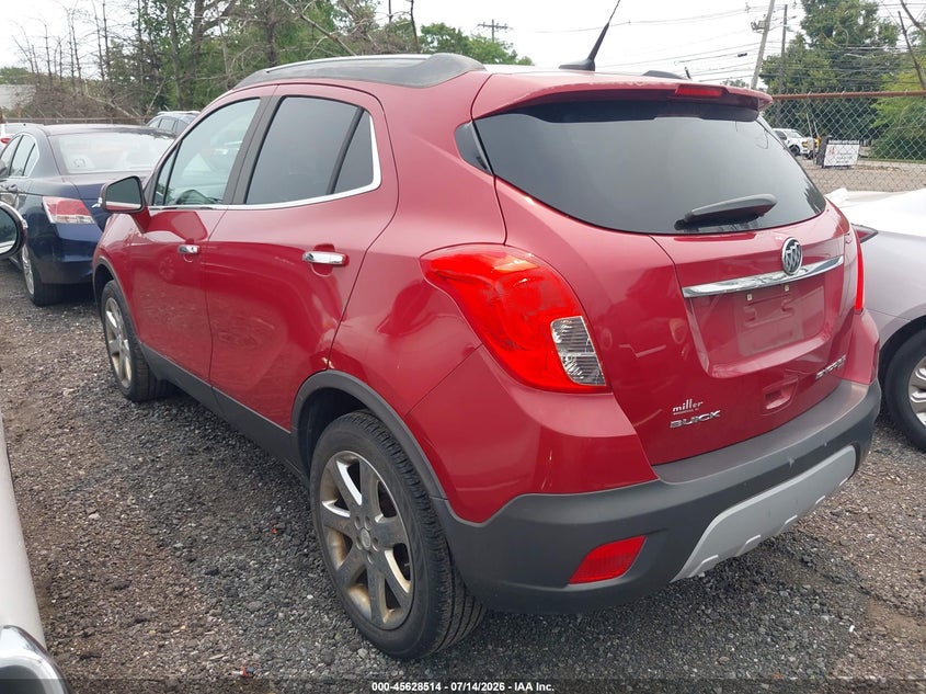 Vin: kl4cjgsb7eb548648, lot: 46126980, buick encore leather 20143