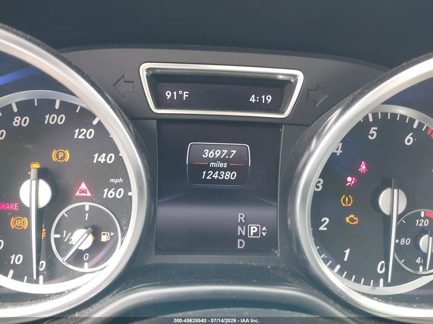 2014 Mercedes-Benz Ml 350 VIN: 4JGDA5JBXEA417165 Lot: 45628540